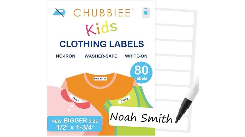 kids clothing labels pack
