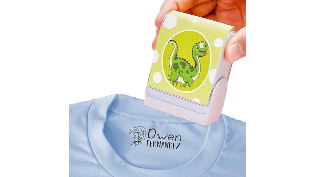 kids clothing name stamp