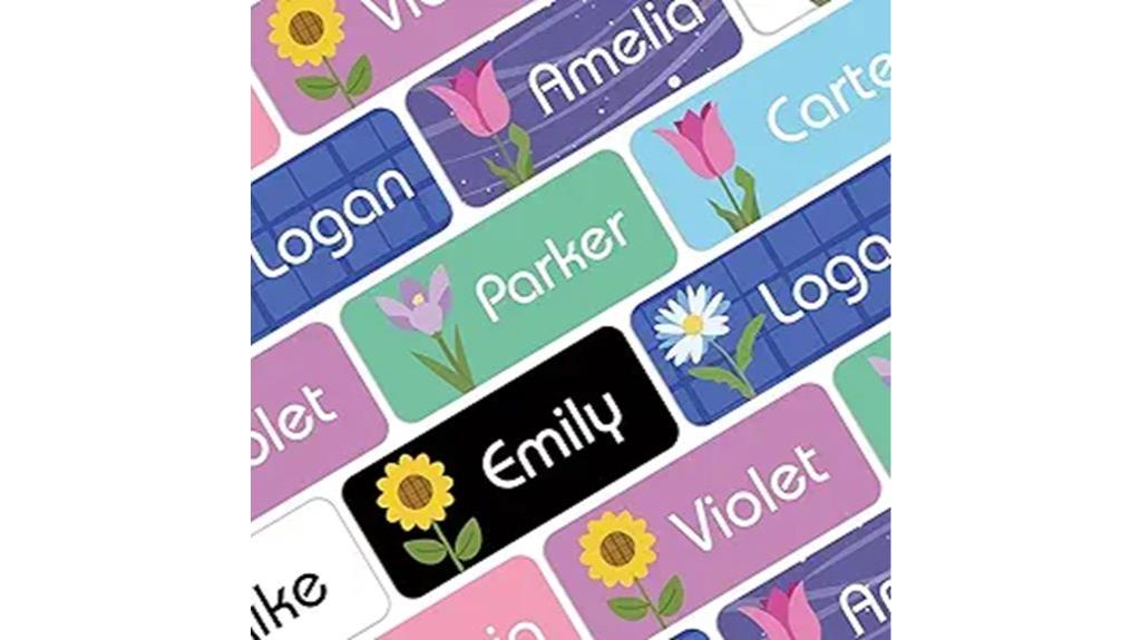 kids custom name labels