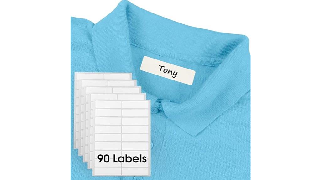 kids iron free clothing labels