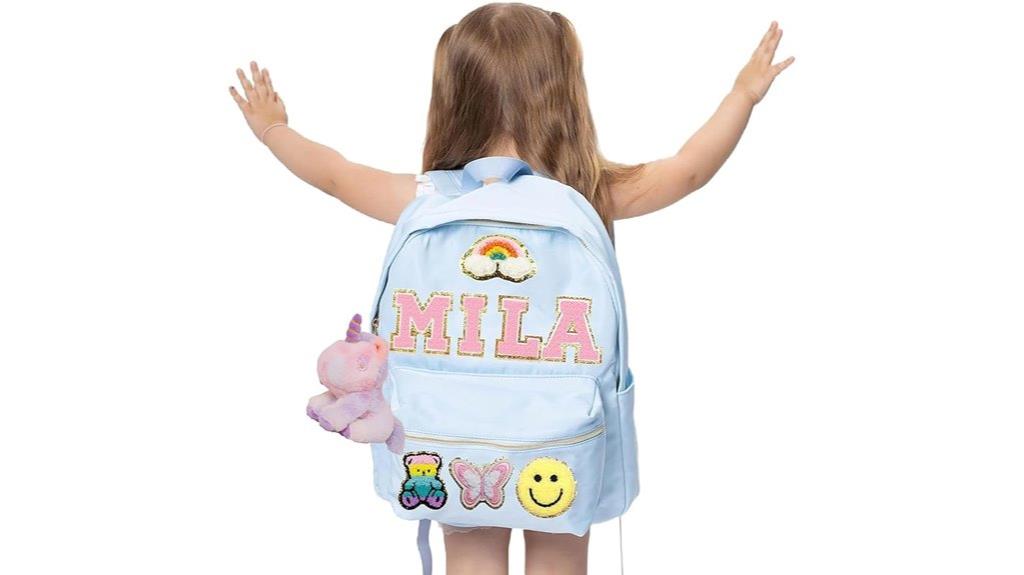kids waterproof backpack personalization