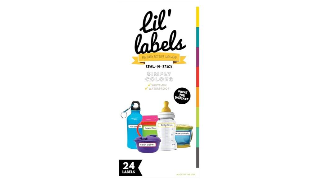 kids waterproof food labels