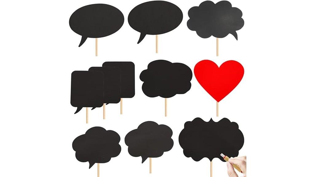 large writable photo props