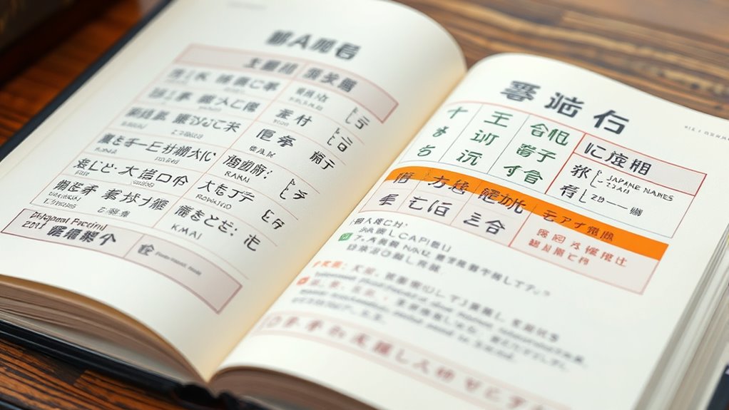 learn kanji name components