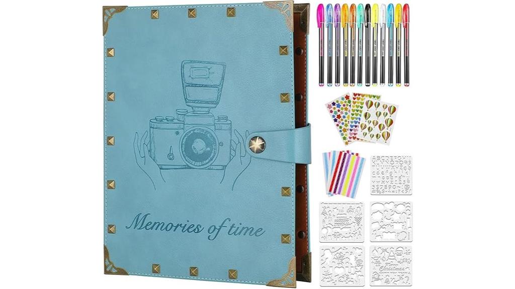 leather 60 page scrapbook