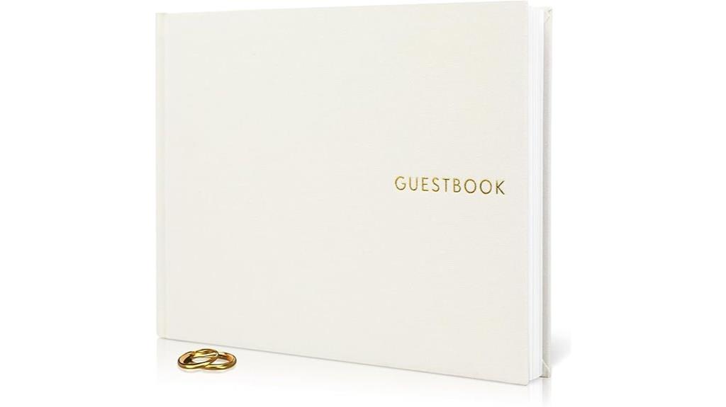 linen guest book