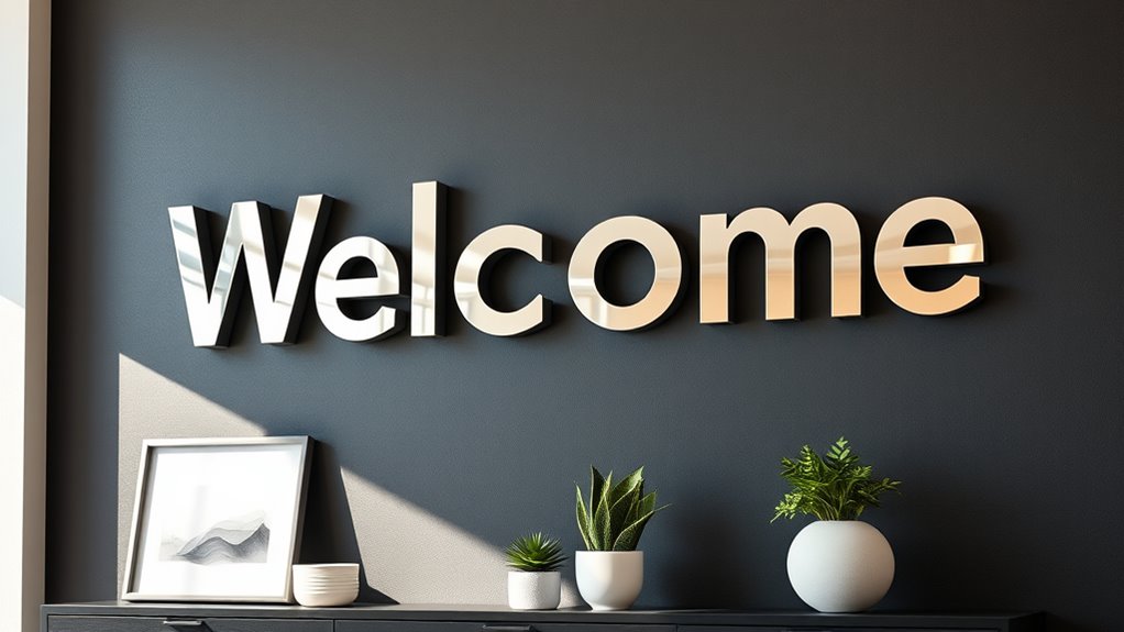 metal sign wall decor