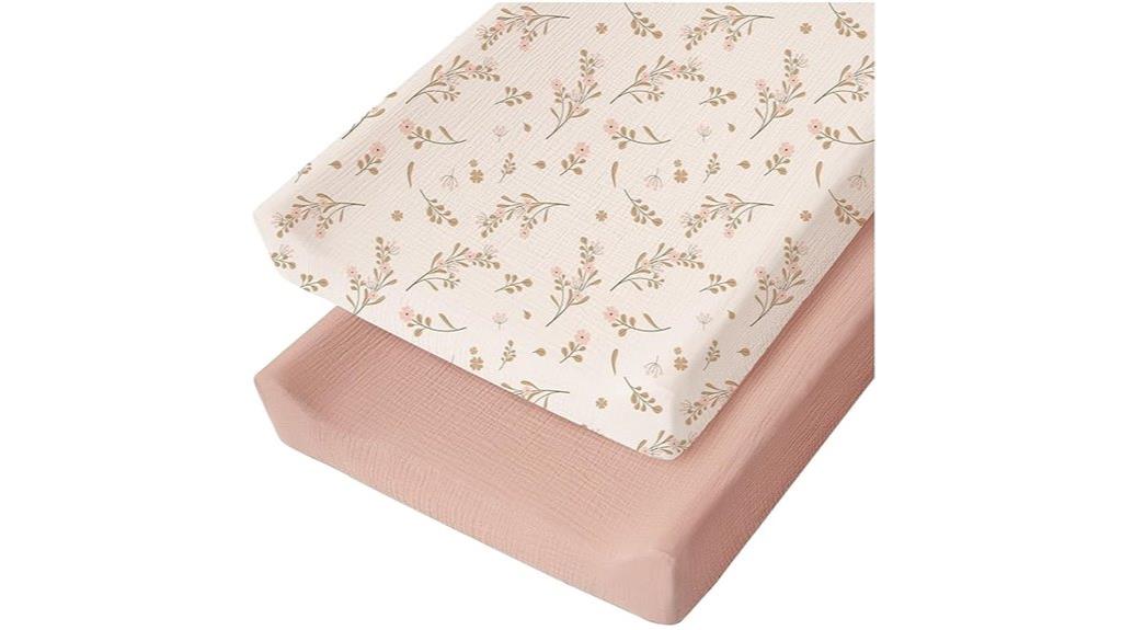 muslin baby changing pad