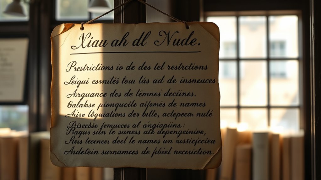 name change restrictions apply