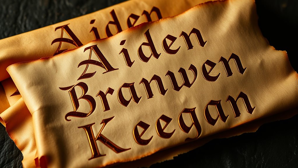 names inspired by fiery symbolism