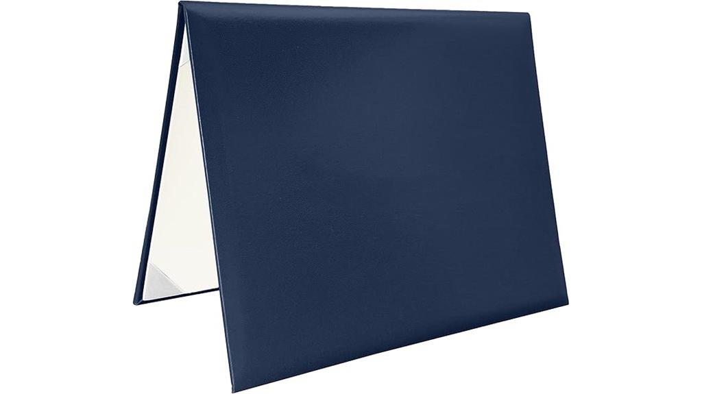 navy smooth diploma cover
