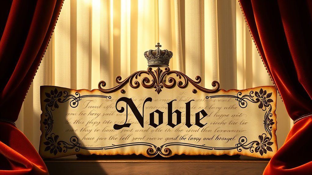 noble names evoke legacy