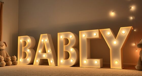 nursery letter marquee decor