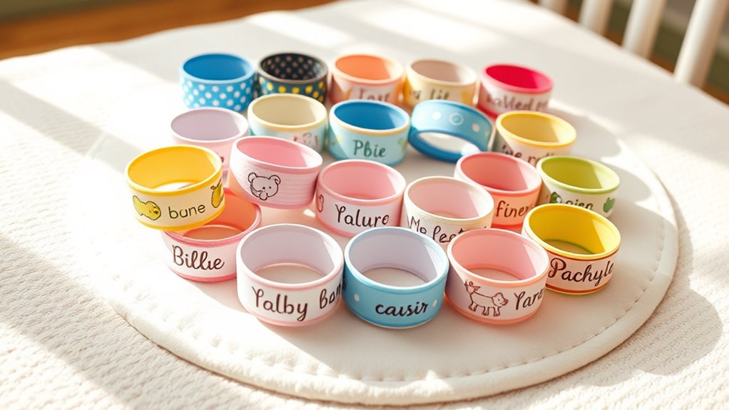 organized baby bottle bands
