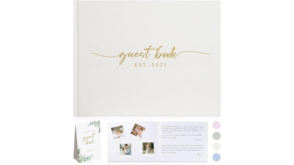 personalized 2025 wedding guestbook