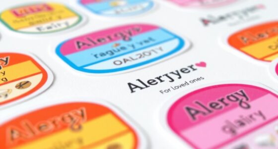 personalized allergy alert labels
