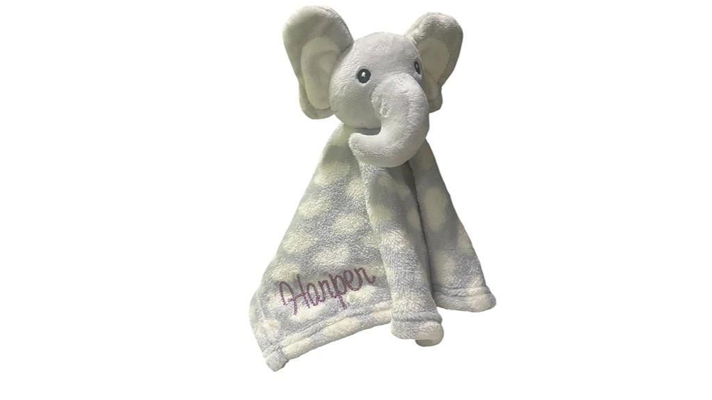 personalized animal baby lovey
