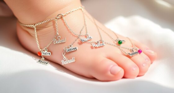 personalized baby anklet collection