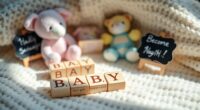 personalized baby announcement props