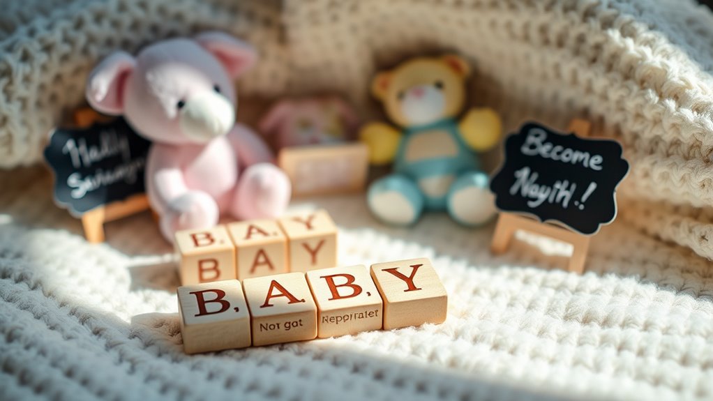 personalized baby announcement props