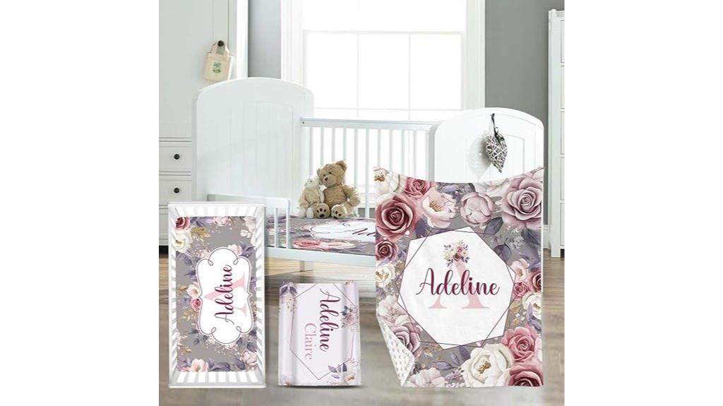 personalized baby bedding set