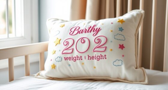 personalized baby birth pillows