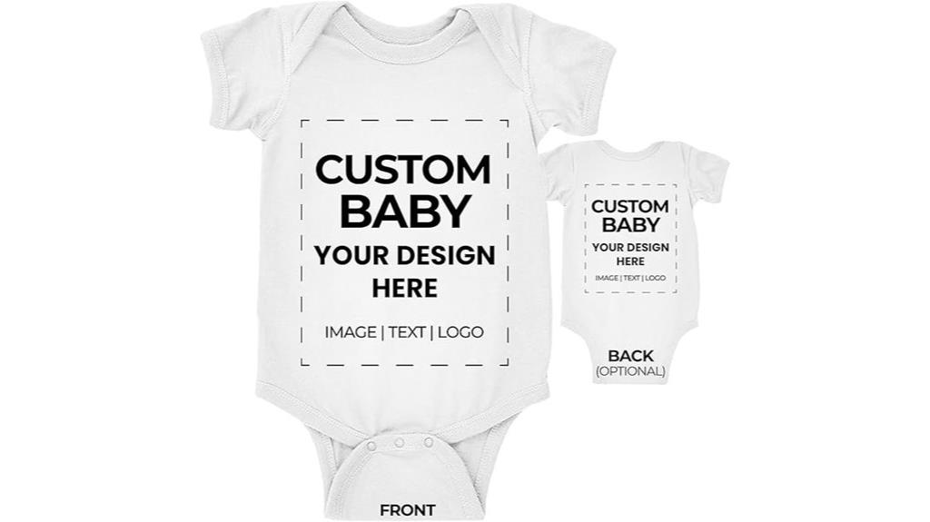 personalized baby bodysuit design