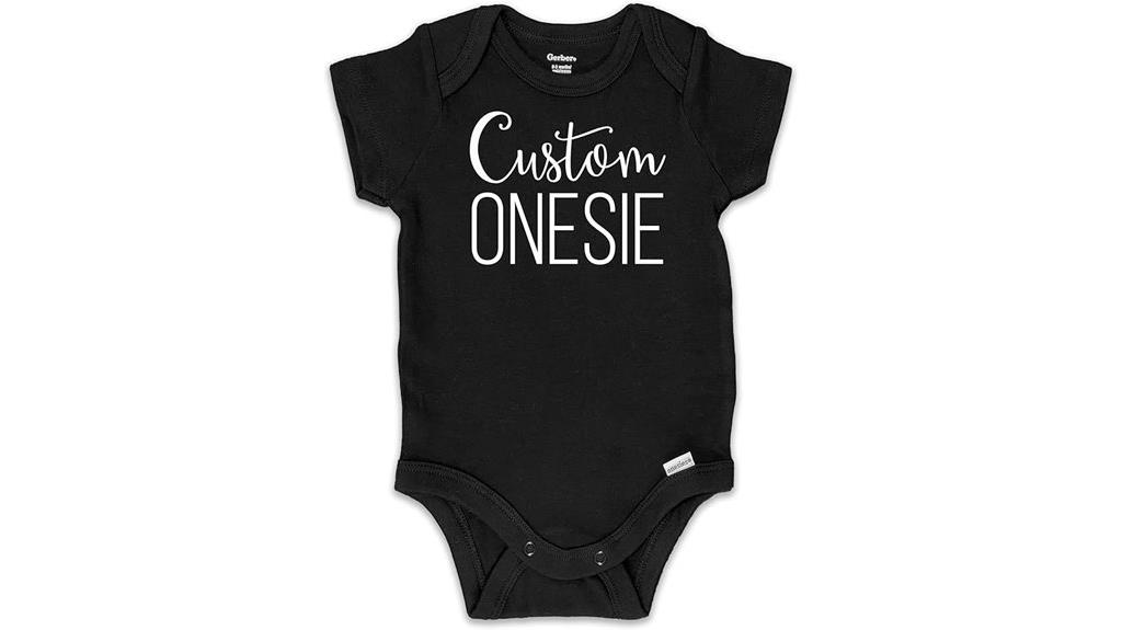 personalized baby bodysuit
