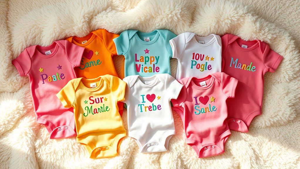 personalized baby bodysuits gifts