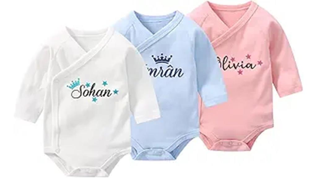 personalized baby cotton onesie