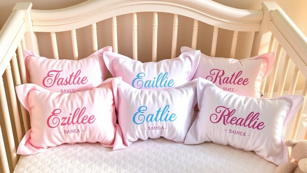 personalized baby crib pillowcases