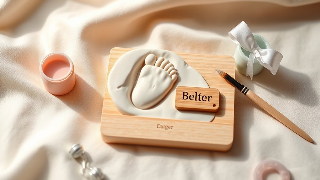 personalized baby footprint kits