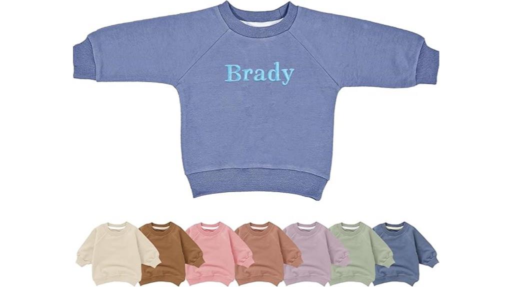 personalized baby knit sweater