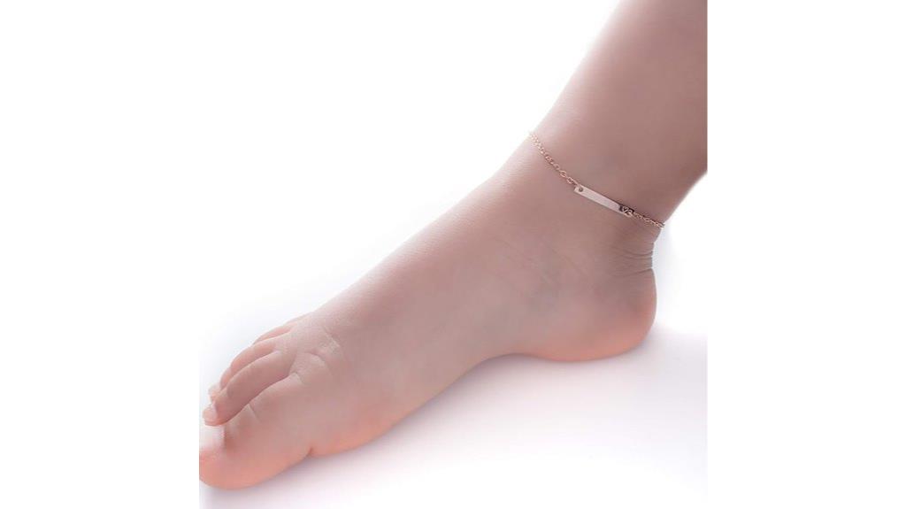 personalized baby name anklet