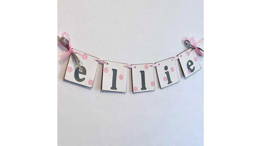 personalized baby name banner