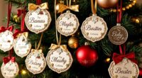 personalized baby name ornaments