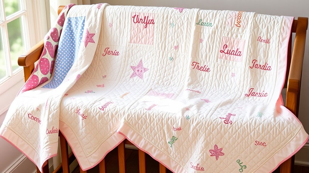 personalized baby quilt ideas