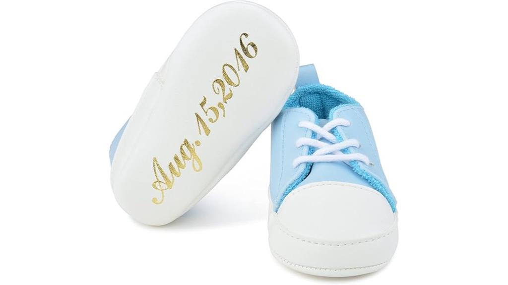 personalized baby shoe gift