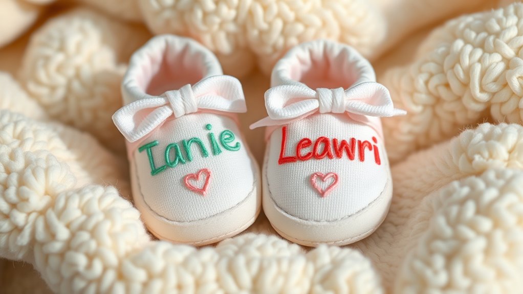 personalized baby shoe list