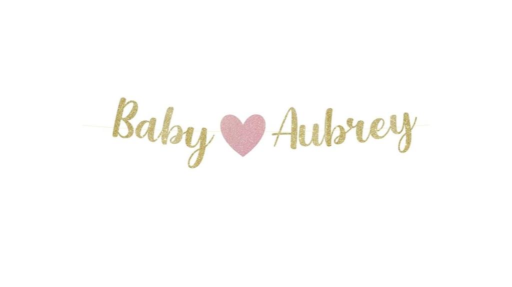 personalized baby shower banner