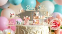 personalized baby shower cake toppers