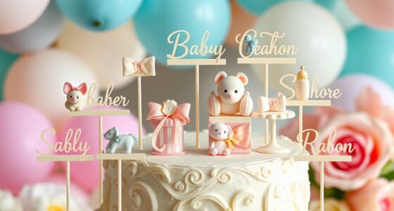 personalized baby shower cake toppers