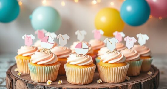 personalized baby shower cupcake decorations