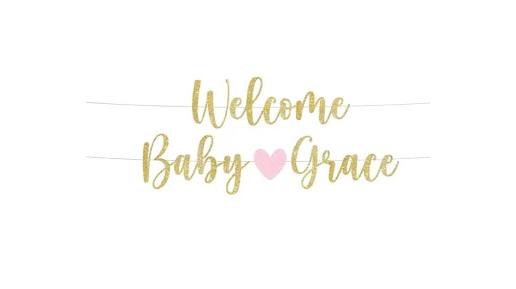 personalized baby shower sign