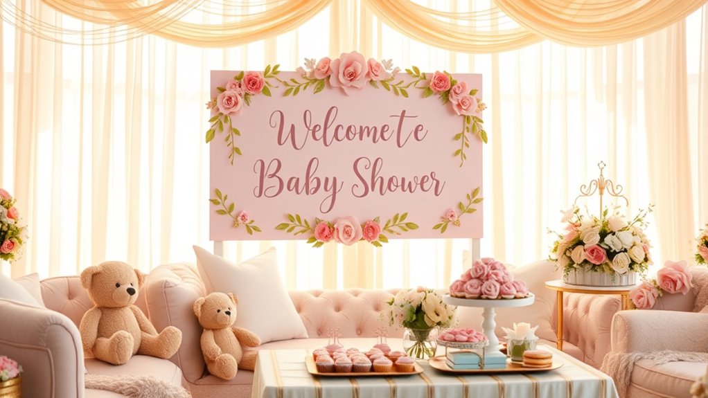personalized baby shower signs