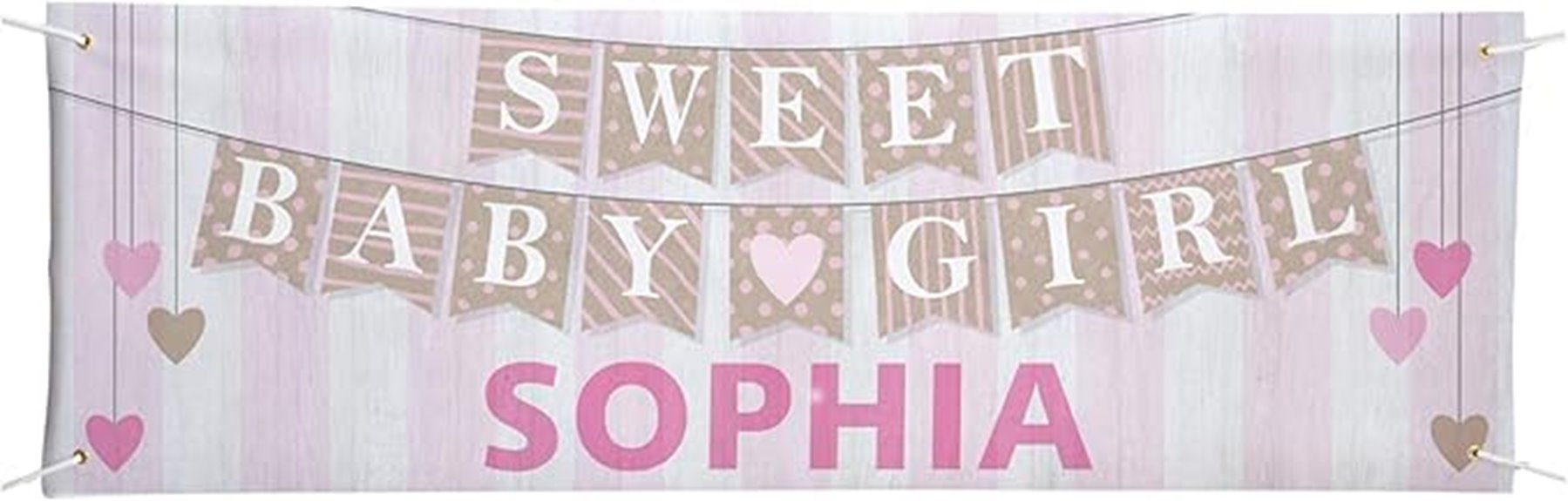 personalized baby welcome banner
