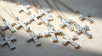 personalized baptism cross necklaces