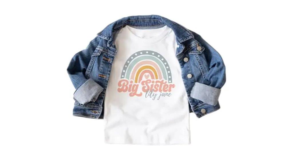 personalized big sister shirt