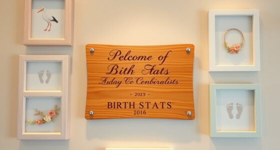 personalized birth stats art