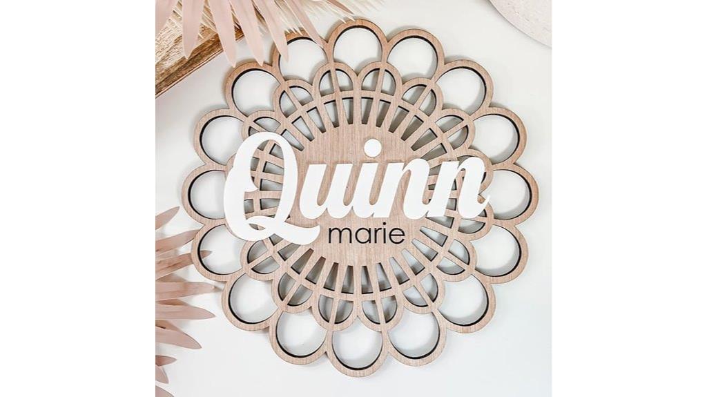 personalized boho name sign